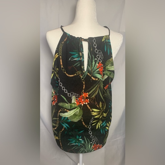 DREW Sleeveless Strappy Tropical Print Blouse NWT​ - Picture 5 of 7
